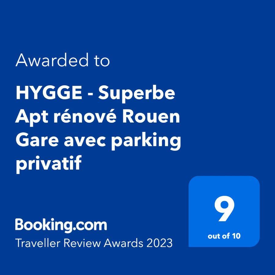 Hygge - Superbe Apt Renove Rouen Gare Avec Parking Privatif 아파트 외부 사진